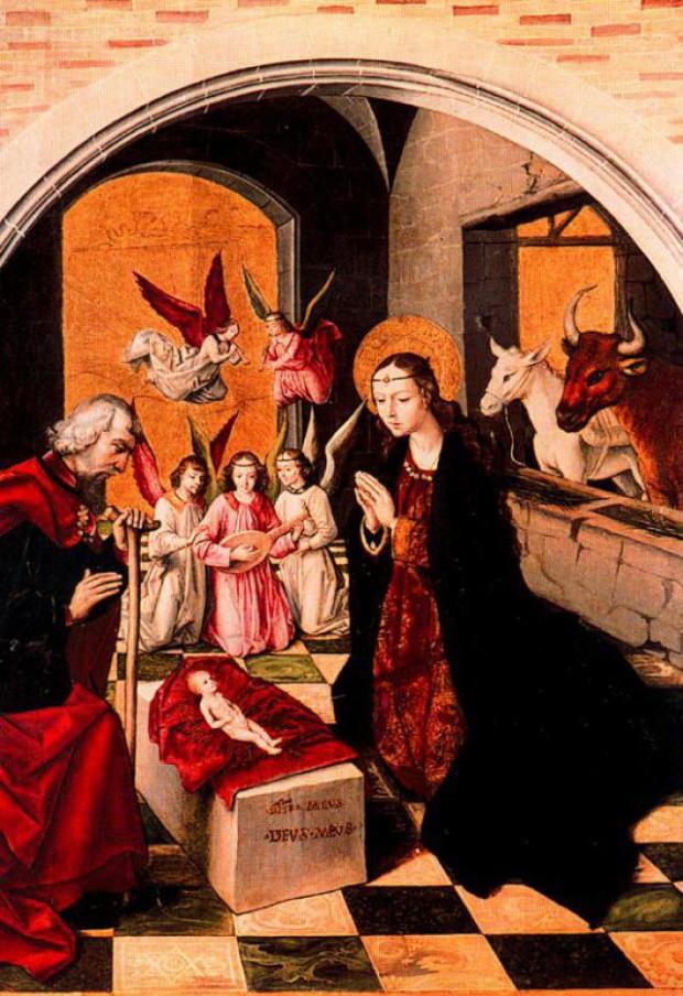 Pedro de Berruguete, (1450 – 1503) Nacimiento de Cristo. Photo Credit: Paredes de Nava, Palencia, España.