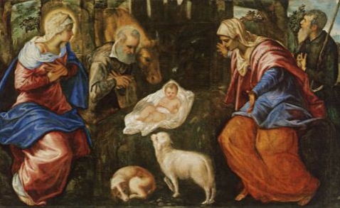 La Natividad (1555-1559), Jacopo Tintoretto. Óleo sobre lienzo, 155,6 x 358,1 cm (61 1/4 x 141 in.). Photo Credit: Museum of Fine Arts, Boston, Estados Unidos.