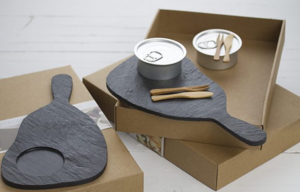 Vajillas de pizarra. Pack regalo Gourmet