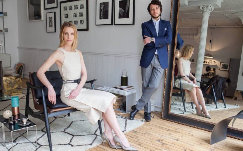 Vanessa Traina y Adam Pritzker, en la oficina de Assembled Brands en Nueva York. Danny Ghitis. 