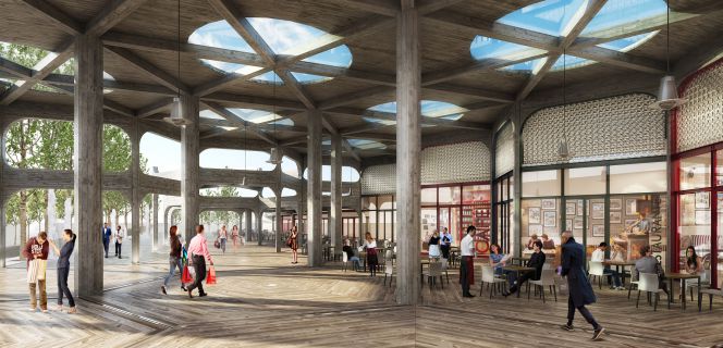 Maqueta del nuevo centro comercial.