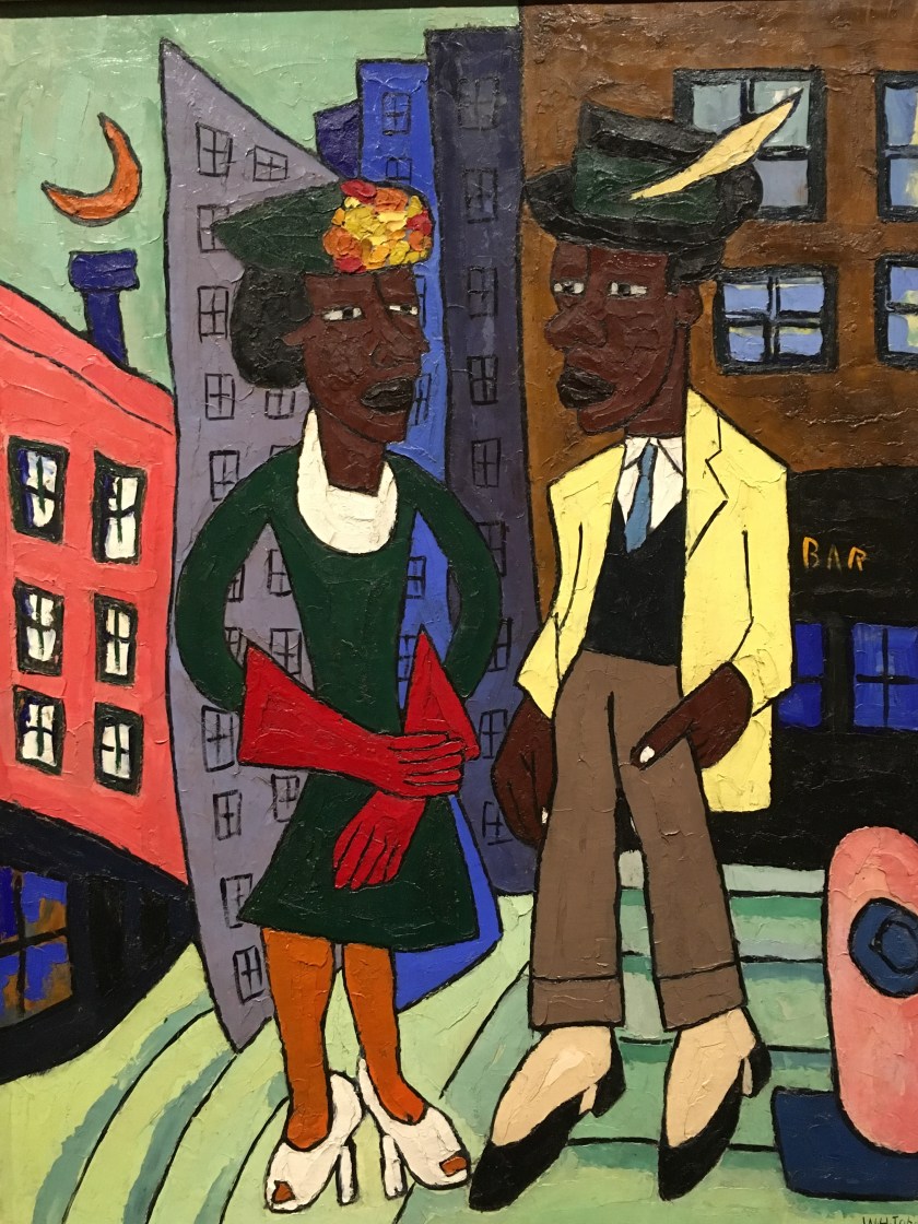William H. Johnson, Americano, 1901-1970. Street life, Harlem, About 1939-40.