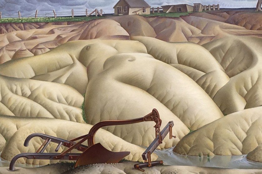 Alexandre Hogue, Americano, 1898-1994. Erosion No. 2–Mother earth Laid Bare.
