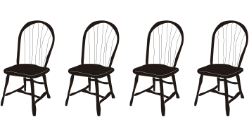 sillas para la mesa de Navidad