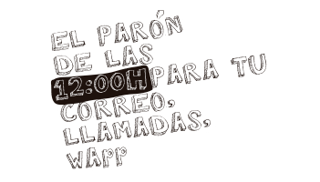 Es bueno establecer una hora determinada para la revisión del correo, de las llamadas, de los Wapps para no ser un esclavo de todo ello.