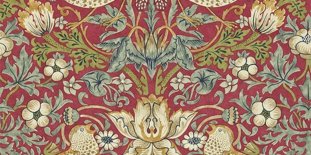 William Morris, Dibujo para el papel pintado
