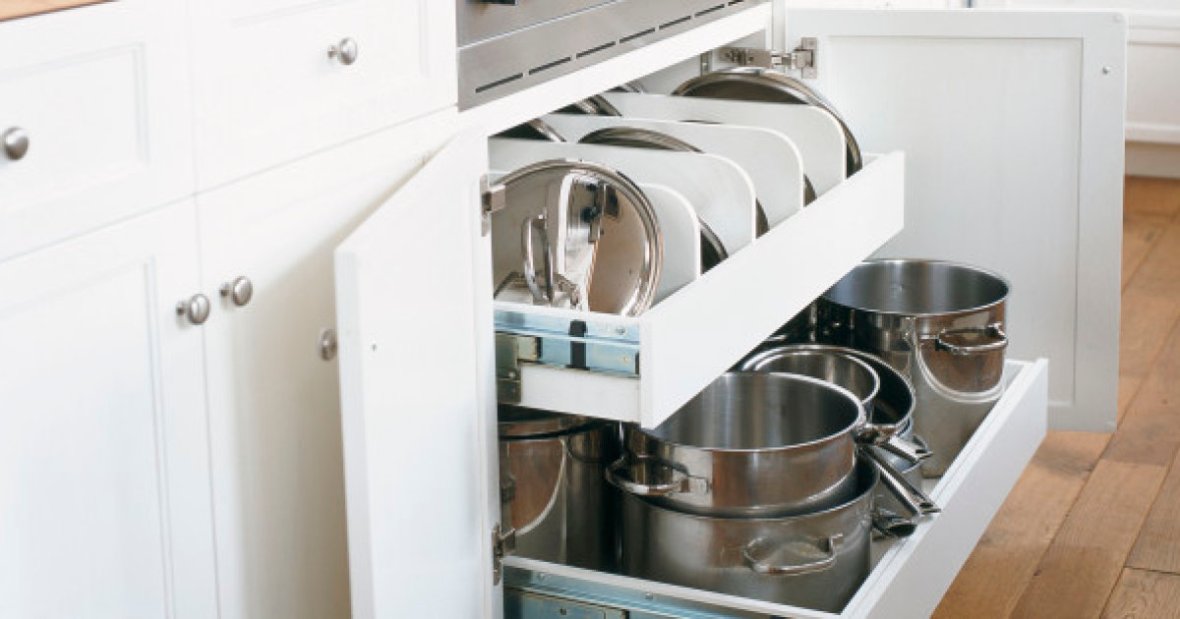 Cómo organizar los armarios de la cocina